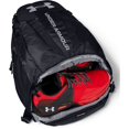 thumbnail image 5 of Under Armour Hustle Backpack, Black (001)/Silver, One Size Fits All, 5 of 5