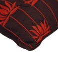 thumbnail image 2 of Pillow Case With Zipper, Brown 14x14 inch (35x35 cm) Lotus Embroidered Decorative Pillow Covers Throw Pillow Cover For Couch, Contemporary Style, Floral Pattern - Red Lotuses, 2 of 3