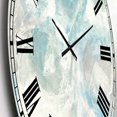 thumbnail image 2 of Designart Nuance bleu pâle III horloge murale, 2 of 4