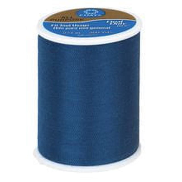 Coats & Clark™ Bobine Tout Usage 100 % Polyester Thread Bleu Foncé, 300 Verges, Polyester corespun de Poids Moyen pour des Coutures Solides et Durables sur Tissus Tissés Ou Tricotés, Convient à la Couture à la machine Ou à la Main, Également Idéal pour l'Artisanat et le Courtepointe.