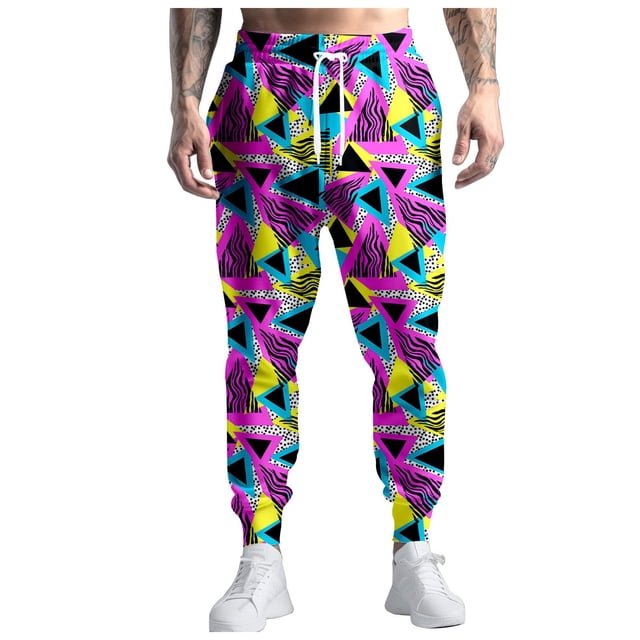 80S Costumes for Men Warm House Joggers Pants Casual Pants Mens Workout Pants with Pockets Running Pants with Drawstring Little Boy 90S Outfit for Men