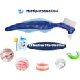 thumbnail image 1 of Hard Toothbrush Toothbrush Cleaning Brush Multi Layer And Portable Denture Double Brush,Blue Manual Toothbrush, 1 of 9