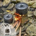 thumbnail image 1 of Portable Foldable Stainless Steel Fire Stove - Multifunctional Camping Stove for Wood & Charcoal Efficient Combustion Outdoor, Silvery, JKODE, 1 of 9