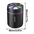 thumbnail image 4 of Deals of The Day Clearance! Mini Portable Humidifier Quiet With Aroma Diffusion And High Mist Output Suitable For Car Home Office Room, 4 of 9