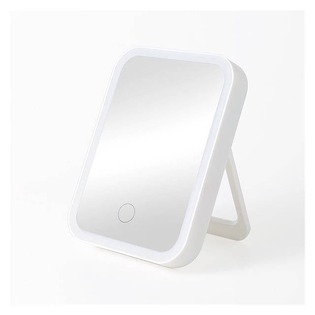 HD Makeup Mirror With Led Light Eye Protection Folding Vanity Light Beauty Mirror USB Charging Adjustable Light Touch Control ,Widely Use
