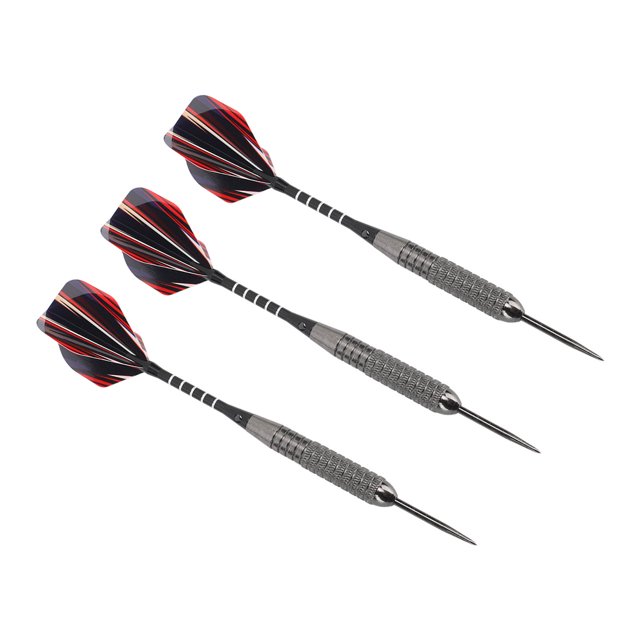 Metal Tip Darts, Enhanced Control Professional Lightweight Knurled and Grooved Throwing Darts with Storage Box for Bar