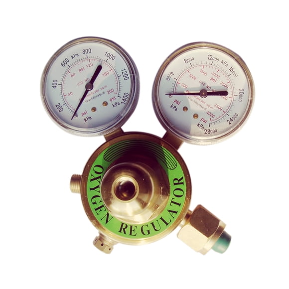 Regulator Oxygen Medium Duty Outlet 5-125Psi Inlet 0-3000Psi Cga 540 Compatible With Harris Type Gauge Cutting Torch, 3 Pack