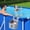 Grey, variant on Above Ground Pool Storage Basket | Pool Side Cup Holder Organizer | Hanging Pool Accessory for Toys and Drinks | Clip-On Caddy for Frame Pools, Outdoor Patio, Beach