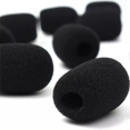 thumbnail image 1 of 200Pcs Microphone Headset Grill Windshield Sponge Foam Black Mic Cover 30mmx8mm, 1 of 5