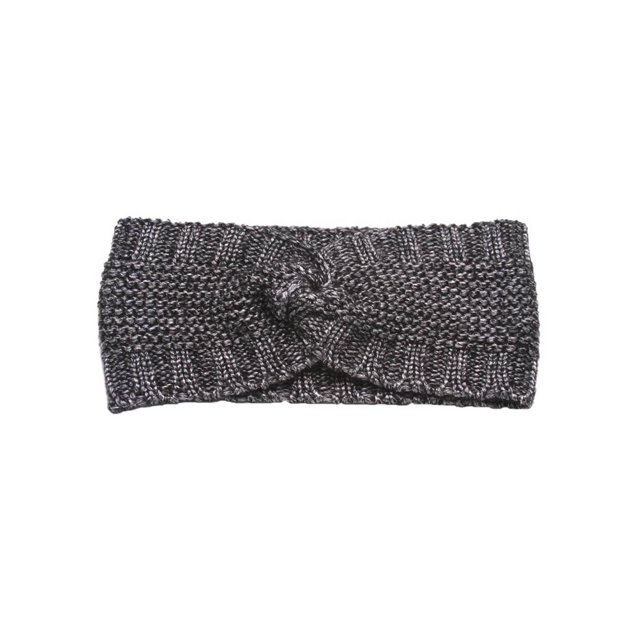 Bandeau de Mode Tricoté pour Femmes - Noir