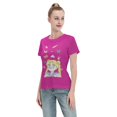thumbnail image 4 of T-Shirt Basique à Manches Courtes pour Femmes Sailor Moon Lièvre Lunaire, 4 of 6