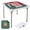 Multicolour, variant on Costway 35" Folding Mahjong Table with Cup Holders & Smooth Felt Mat Carrying Handle Multicolor