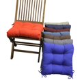 thumbnail image 2 of 16-inch Solid Twill Square Tufted Chair Cushions (Set of 2), 2 of 2