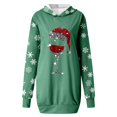 thumbnail image 5 of Kcodviy Femmes Vintage Joyeux Noël Chandail à Capuchon à Fermeture Éclair devant Femmes Robe Imprimée Manches Longues Grande Taille Chandail à Capuchon à Fermeture Éclair Chandails à Capuchon Manches Longues Midi Chandails et Chandails à Capuchon pour Femmes Robes avec Poches, 5 of 5