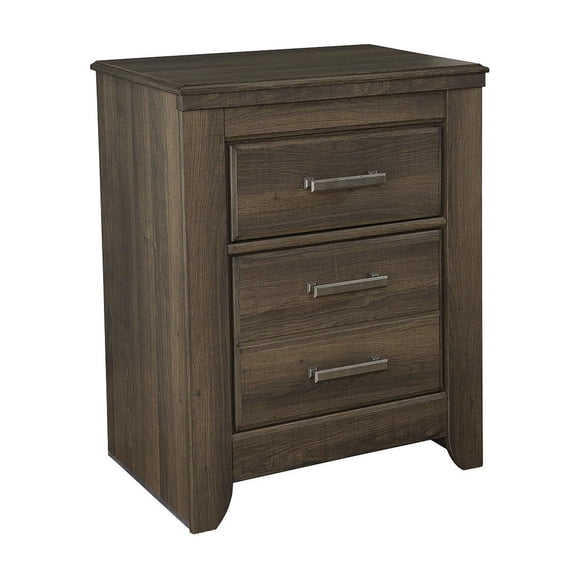 Signature Design by Ashley Juararo 2-Drawer Nightstand in Dark Brown