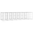 thumbnail image 3 of vidaXL Outdoor Dog Kennel Galvanised Steel 16.94 m², 3 of 4