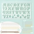 thumbnail image 2 of Mocoosy 182Pcs Reversed Silicone Alphabet Resin Molds Kit, Fancy Letter & Ornament Molds Epoxy Resin Casting Molds Resin Keychain Making Set with 1 Hand Drill 2 Drill Bits 30 Key Rings 100 Screw Pins, 2 of 8