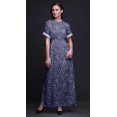 thumbnail image 3 of Bimba Rayon Triangle Geometric Ladies Long Gown Boho Beach Cocktail Party Maxi SlitDress-X-Large, 3 of 6