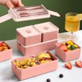 thumbnail image 4 of EGNMCR Kitchen Gadgets, Kitchen Accessories Bento Box Lunch Containers For Work Leak-Proof With 3 Compartments Paste Container Men Woman Microwave Dishwasher-Safe lunch boxes, 4 of 7