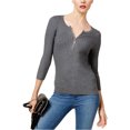 thumbnail image 1 of I.N.C Tricot à Fermeture Éclair pour Femmes, Gris, Grand, 1 of 1