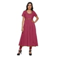 thumbnail image 1 of Moomaya Long Bollywood Designer Kurti WoMen's Solid Maxi Kurta Front Slit Tops, 1 of 1