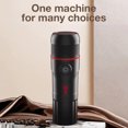 thumbnail image 3 of 12V 80W Portable Espresso Coffee Maker, ABS Material 3-in-1 Compact Coffee Machine for Car, Home & Outdoor Use, Black/Black+Red Capsule Coffee Brewer with 26x22x10cm Size & 1200g Lightweight Design, 3 of 6