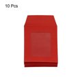thumbnail image 3 of Unique Bargains 3'' Clear Single Sided Mailing Photos Full Face Window Envelopes, Red 10 Pack, 3 of 5