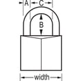 thumbnail image 2 of Master Lock 1-9/16” Covered Solid Body Padlock with 1-1/2” Shackle, 2 of 2