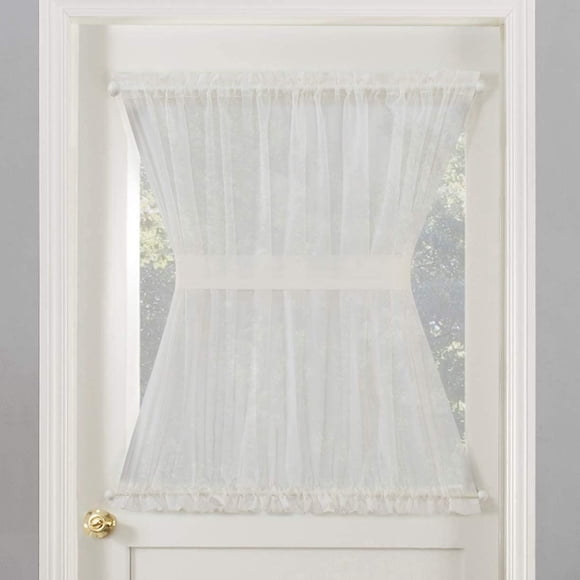 Sun Textile Voile Rod Pocket Door Panel Curtain
