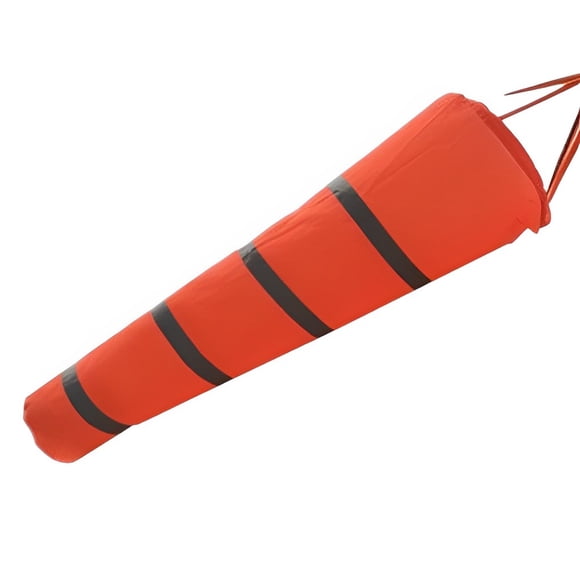 VONKY Chaussette Coupe-Vent Girouette Drapeau Carpe Polyvalent Aviation Exquis Imperméable Multifonctionnel Mesureur Sac de Mesure Orange 0,8