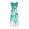 thumbnail image 4 of SDNall Womens Round Neck Sleeveless Printed Dress, 4 of 9