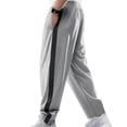 thumbnail image 2 of EOYWHK Work Pants Men Quick Drying Gym Pants Casual Athletic Breasted Loose Straight Leg Wide Button Pants, 2 of 9