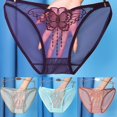 thumbnail image 4 of Lefu Women Underwear Lace Mesh Comfortable See-through Breathable Large Size Briefs, 4 of 9