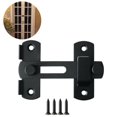 thumbnail image 1 of Allume 2 Ensembles Loquets de Portail en Acier Inoxydable Loquet à Bascule Loquet de Sécurité de Porte Verrou de Loquet, Noir Mat Noir, 1 of 8