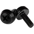 thumbnail image 1 of StarTech M5 x 12mm - Screws - 50 Pack, Black - M5 Mounting Screws for Server Rack & Cabinet (CABSCREWSB), 1 of 2