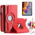 thumbnail image 1 of Rotating Case With Screen Protector With Stylus Pen for Samsung Galaxy Tab S10 Ultra/Tab S9 Ultra/Tab S8 Ultra 14.6-Inch Case Slim Stand Protective Tablet Cover - Red, 1 of 5