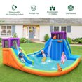 thumbnail image 4 of Costway 6 in 1 Inflatable Dual Slide Water Park Climbing Bouncer Without Blower, 4 of 10