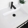 thumbnail image 4 of Stylish Riela 7 ½" Ht Single Handle Matte Black & Silver Bathroom Faucet B-104NC, 4 of 12