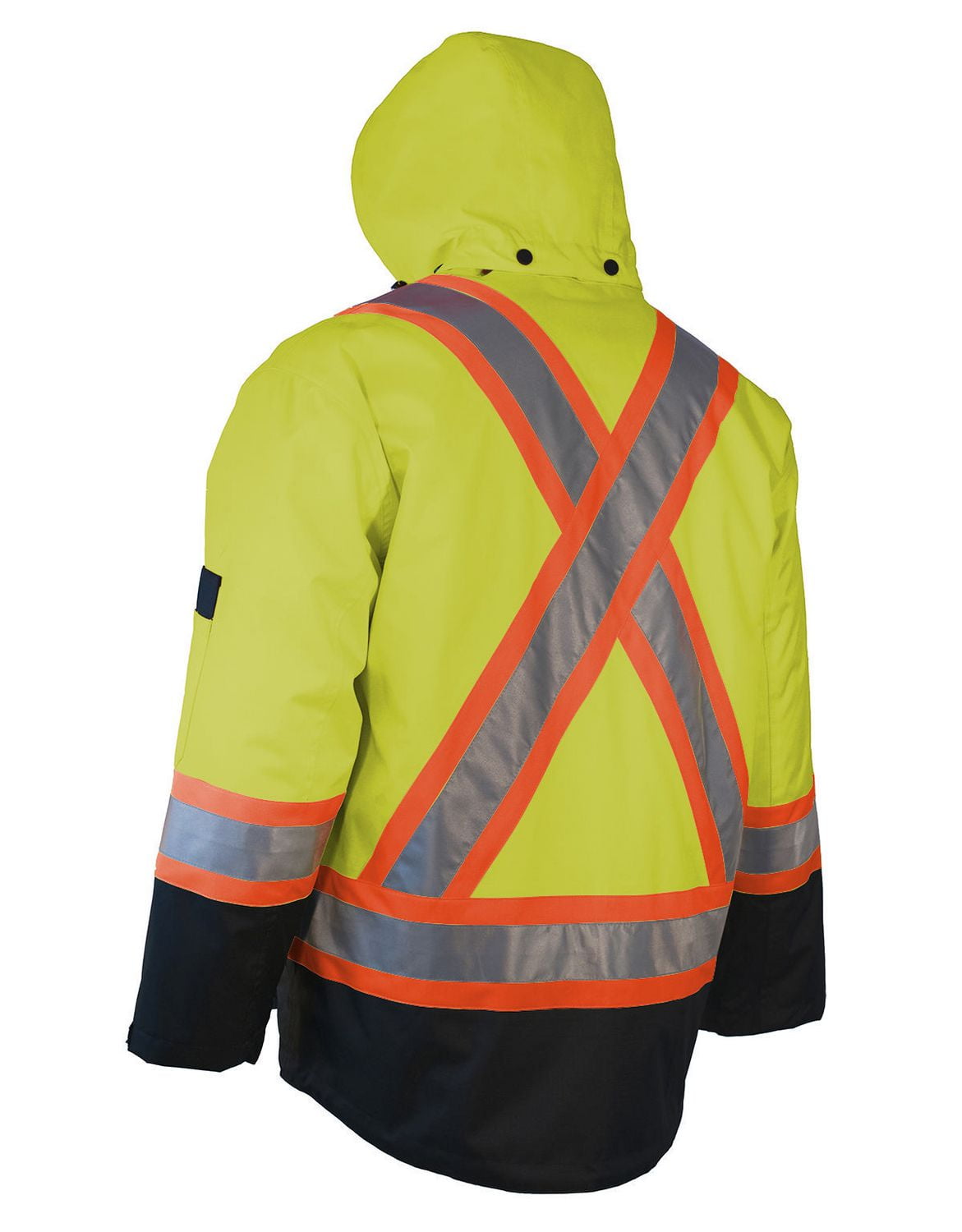 Parka de sécurité d'hiver Forcefield Hi Vis avec veste en nylon isolée par duvet amovible