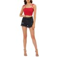 thumbnail image 2 of INSPIRE CHIC Camisole Tube d'Été à Bretelles Spaghetti à Rayures avec Lien pour Femme TG Rouge, 2 of 7