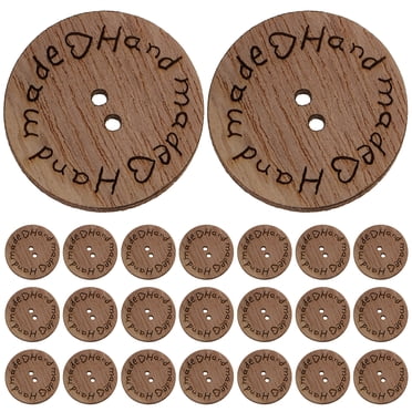 100pcs Sewing Buttons Handcrafted Sewing Buttons Coat Buttons DIY Wood Buttons