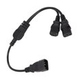 thumbnail image 4 of C14 To 2 C13 Power Cord, C14 To 2 C13 Y Splitter Stable Transmission 2.5A AC 250V PVC Sheath Highly Conductive 1 For 2  For Printers For PCs, 4 of 8