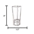 thumbnail image 4 of Carre Square Heavy Base Crystal Shot Glasses - 1.6 oz - Set of 4, 4 of 6