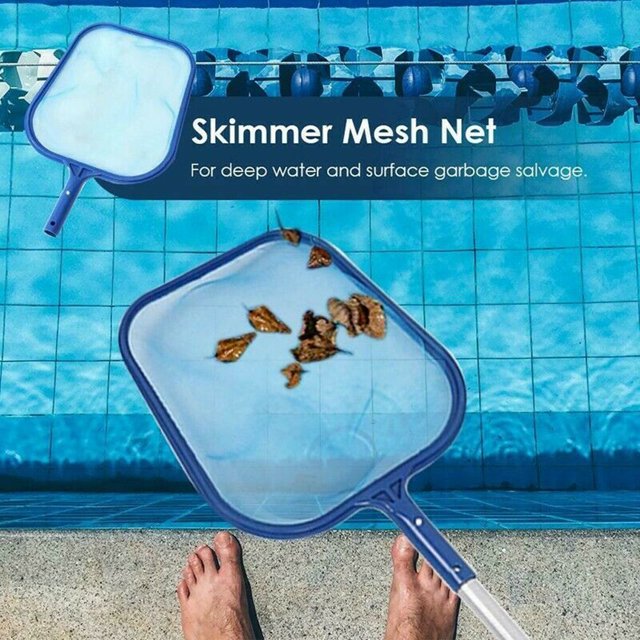 Matoen12 Swimming Pool Leaf Skimmer Rake Net Hot Tub Spa Cleaning Leaves Mesh Tool