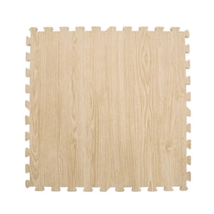 Element Fitness 0.5 dans Épaisseur 24 Mats d'équipement d'exercice, 6 Tuiles de mousse à haute densité EVA Mousse, grand garage de verrouillage Gym Planchers pour la maison Gym- Chêne léger