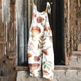 thumbnail image 1 of LOVZFMLL Combinaison pour Femme, Imprimée d'Été Sans Manches, Dos Nu, Ample, Longue, Brun, m, 1 of 5