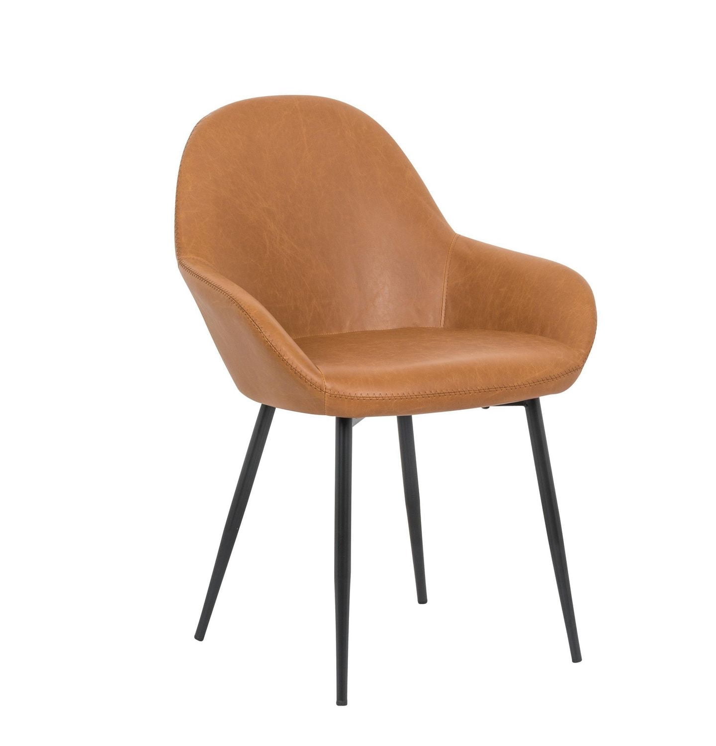 Take Me Home Black Dining Chair – Set of 2 Side Chairs with Arms, Sleek or PU Leather Upholstery, Sturdy Matte Black Legs, and Durable Design for Restaurants and Dining Rooms