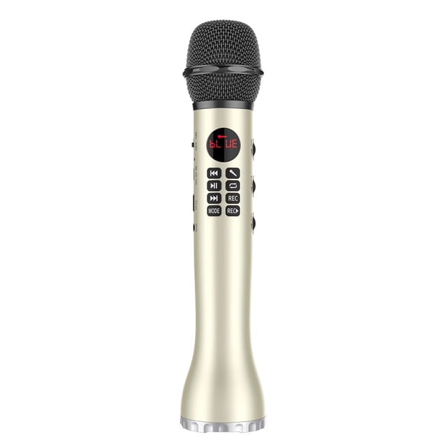 L-598 Handheld K Song Microphone Wireless Bluetooth Microphone; Karaoke Wireless Bluetooth Microphone Pocket KTV Mic Bluetooth Speaker