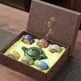 thumbnail image 1 of Cagogo Ice Crackle Glaze Ceramic Tea Set, Traditional Chinese Gongfu Teapot Set with 6 Cups, Handcrafted Crackle Glaze Teapot and Cups, Complete Ceramic Tea Set Gift Box for Home Office Tea, 1 of 6