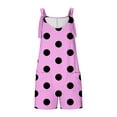 thumbnail image 4 of Penkiiy Combinaison Short à Jambes Larges Sans Manches pour Femme avec Poches, Rose, P, 4 of 6